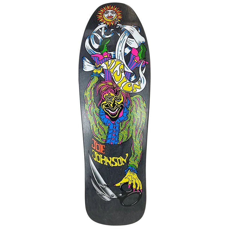 Vision 9.5" x 32" Joe Johnson Scissors Black Stain Skateboard Deck 5150 Skate Shop