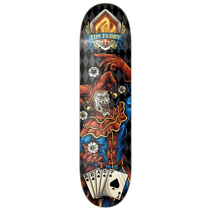 Z-East 8.25" x 31.875" Bad Jester T.F Skateboard Deck 5150 Skate Shop