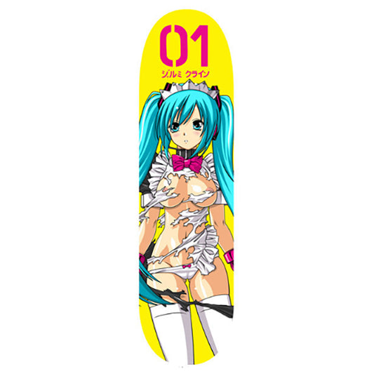 HOOK-UPS 8.25" x 32.25" Maid Hatsune Skateboard Deck