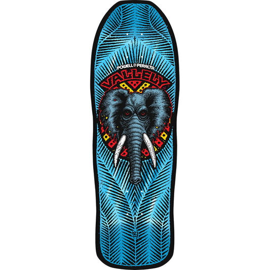 Powell Peralta 9.85" x 30" Mike Vallely Elephant Reissue Blue Foil Skateboard Deck