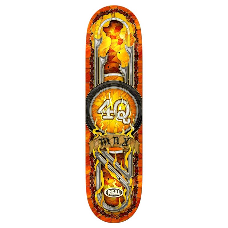 Real 8.5" MAX 4Q CATHEDRAL Skateboard Deck