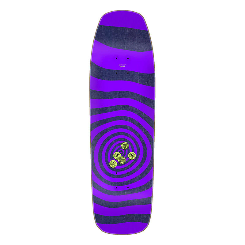 Santa Cruz 9.14" x 31.50" Delfino Pinball Vision Pro Shaped Skateboard Decks