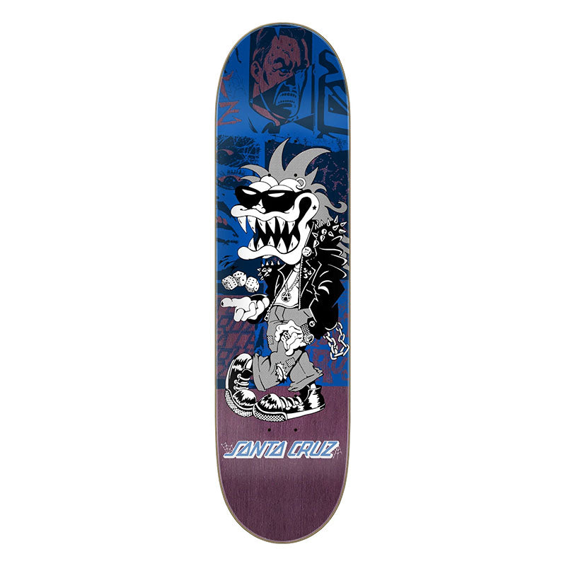 Santa Cruz 7.75" x 30.25" Check Gremlin FeelBase Skateboard Decks