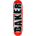 BAKER 8.475" x 31.875" BRAND LOGO RED/BLACK Skateboard Deck (Mellow Concave)