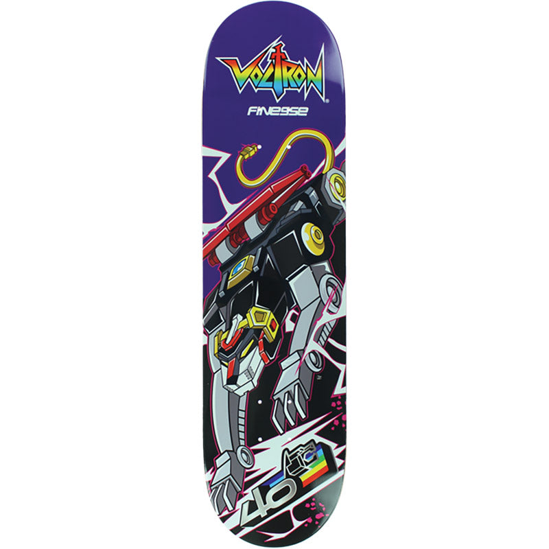 Finesse 8.12" VOLTRON 40TH BLACK LION Skateboard Deck