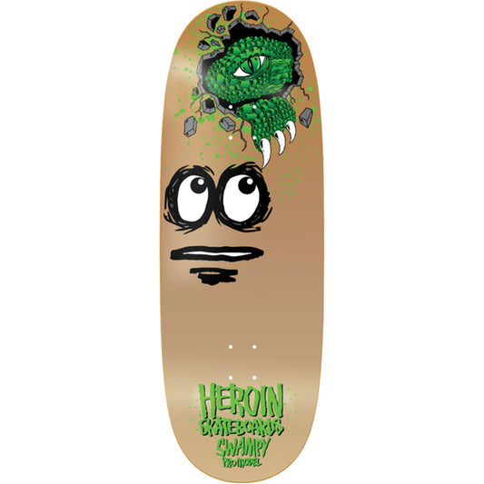 Heroin 11" x 32.6"  SWAMPY EGG Skateboard Deck