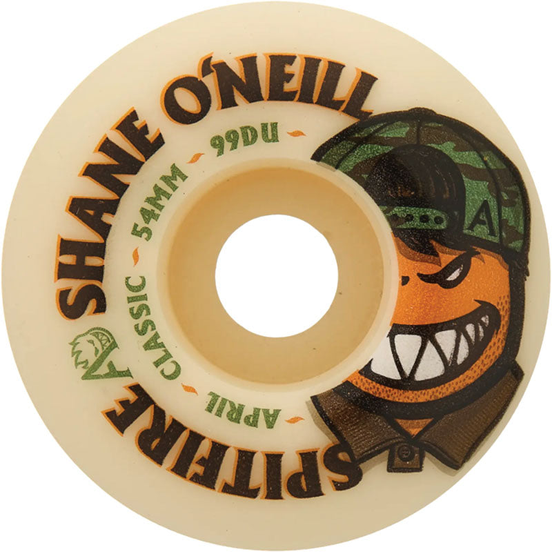 Spitfire 54mm 99a F4 APRIL SHANE ONEILL CLASSIC NAT Skateboard Wheels 4pk