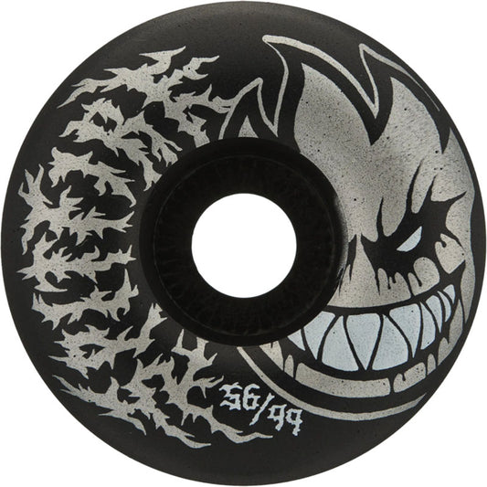 Spitfire 56mm 99a F4 BH RADIAL FULL DEATHMASK II BLACK Skateboard Wheels 4pk
