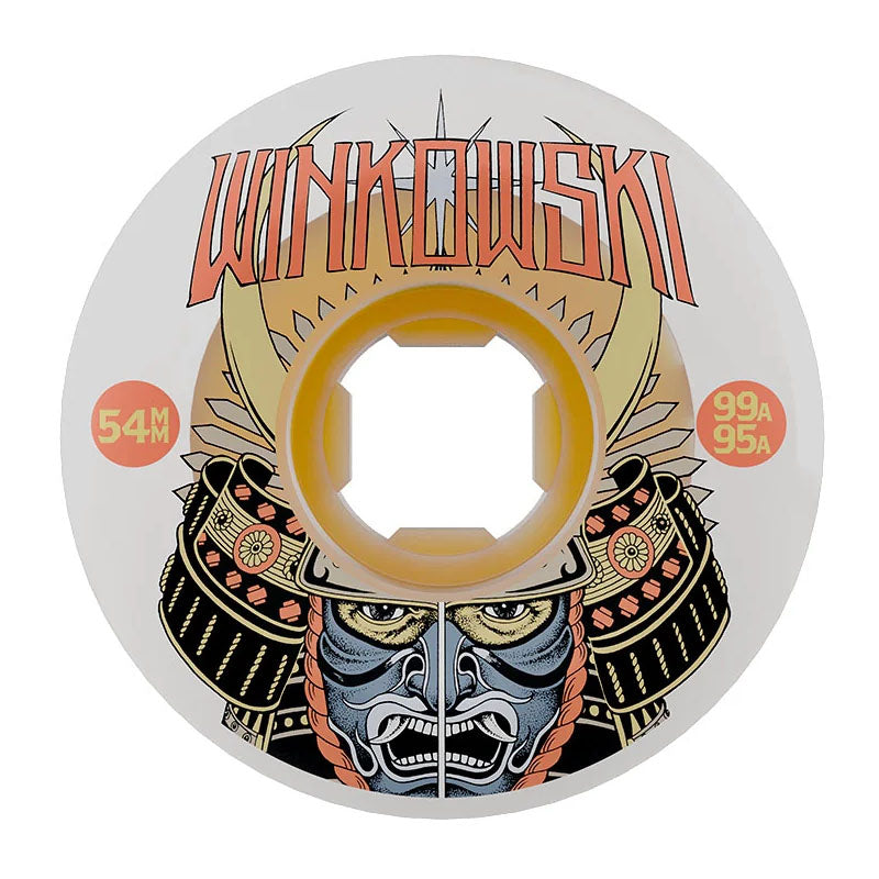 OJ 54mm 99a/95a Erick Winkowski Samurai Double Duro White ChubbiesSkateboard Wheels 4pk