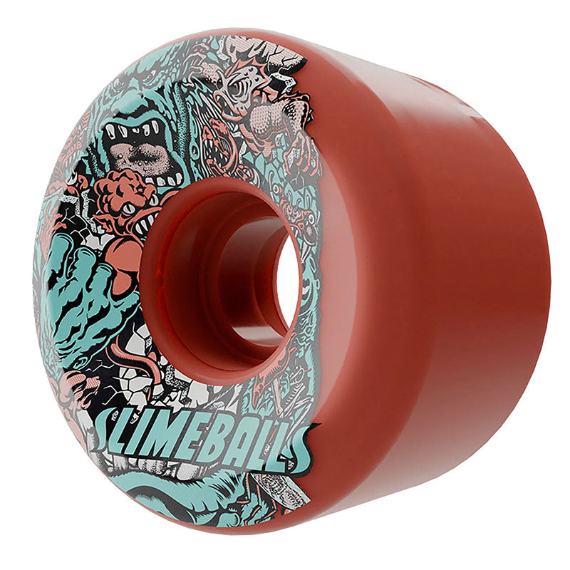Slime Balls 60mm 78a  Rob Roskopp Five Reissue OG Slime Orange Skateboard Wheels 4pk