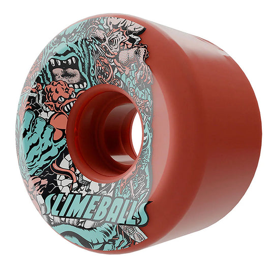 Slime Balls 60mm 78a  Rob Roskopp Five Reissue OG Slime Orange Skateboard Wheels 4pk