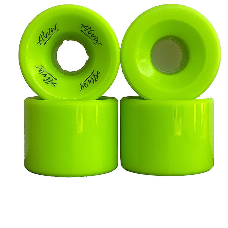 Alva Old School Flat Back Style CRYPTO GREEN Skateboard Wheels 4pk