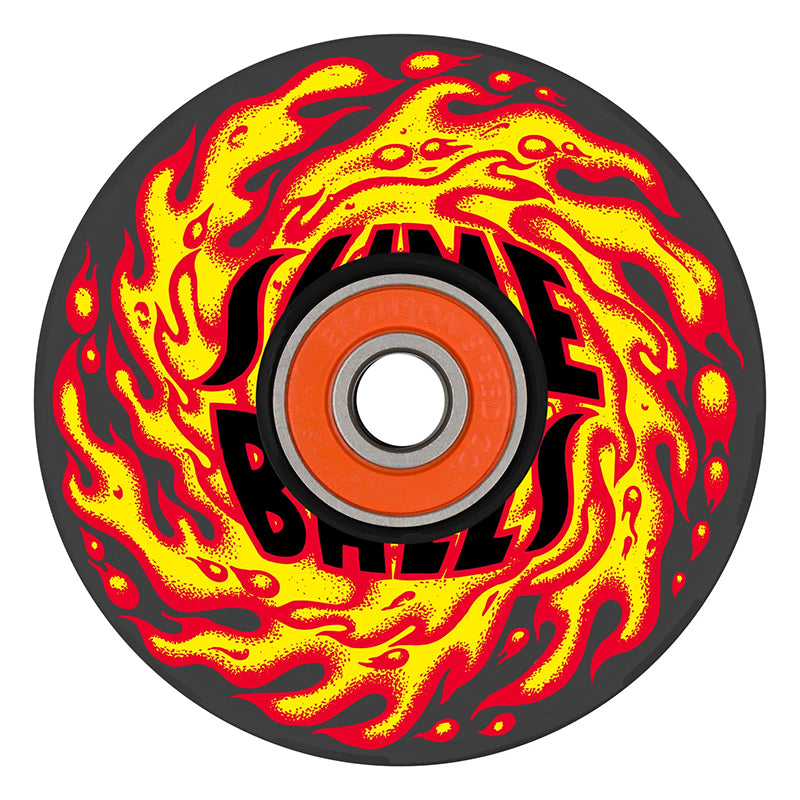 Slime Balls 66mm SB Flame 78a Light Ups Skateboard Wheels 4pk