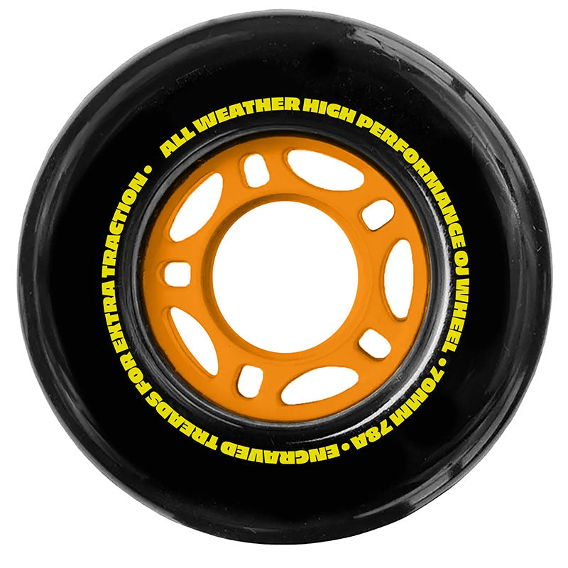 OJ 70mm 78a Dirt Tires Thunder Juice Black Skateboard Wheels 4pk