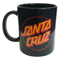 Santa Cruz 11 oz Classic BLACK Dot Mug