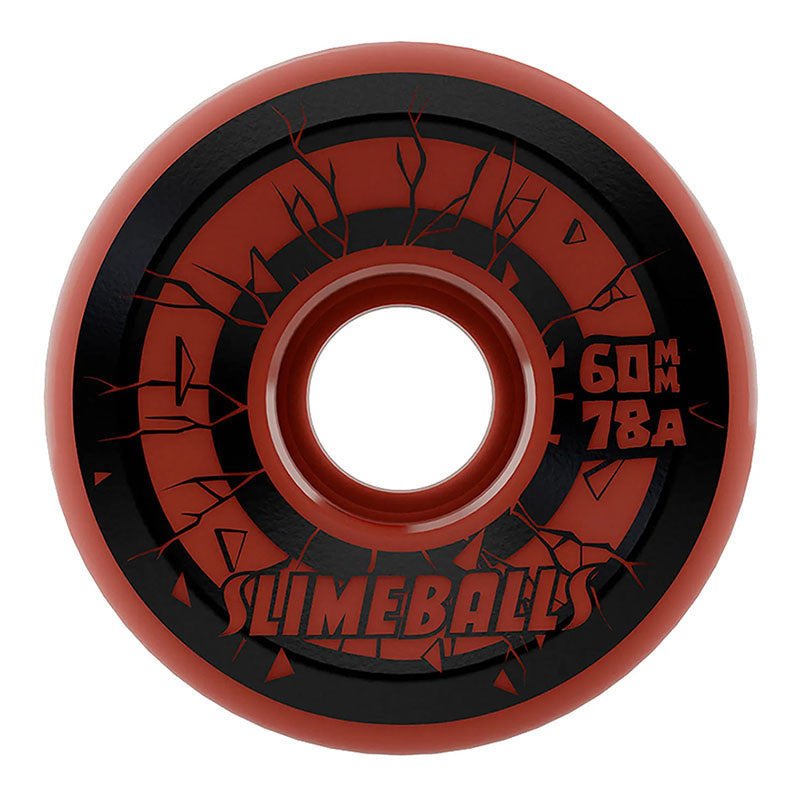 Slime Balls 60mm 78a  Rob Roskopp Five Reissue OG Slime Orange Skateboard Wheels 4pk