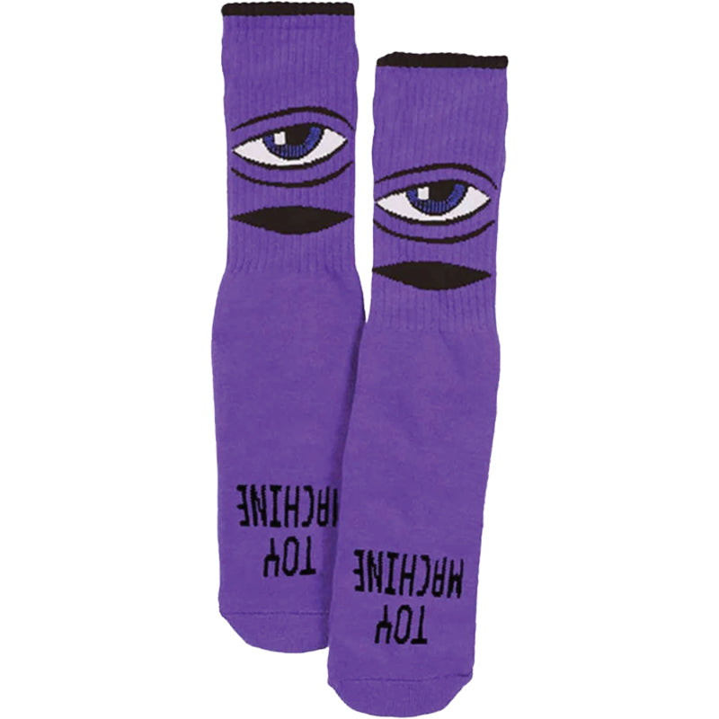 Toy Machine SECT EYE YOUTH CREW SOCKS PURPLE 1pr