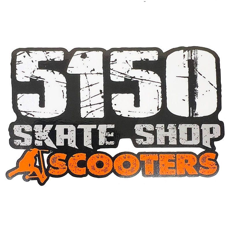 5150 Skate Shop SCOOTER Sticker 4” x 2.5" Small 5150 Skate Shop
