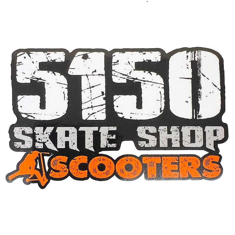 5150 Skate Shop SCOOTER Sticker 4” x 2.5" Small