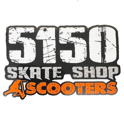 5150 Skate Shop SCOOTER Sticker 8” x 4 - 3/4" Large