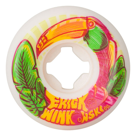 OJ 53mm 99a Winkowski Tropics Elite White Mini Combo Skateboard Wheels 4pk