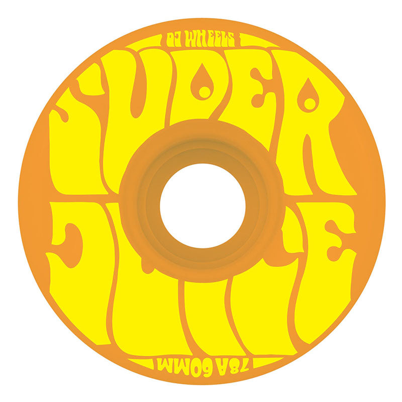 OJ 60mm 78a Super Juice Orange Skateboard Wheels 4pk