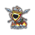 Santa Cruz 4.5" x 4.25" Salba Screaming Witch Doctor Sticker