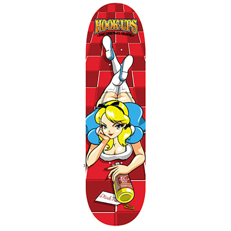 HOOK-UPS 8.5" x 32.25" 8 Ball Alic Skateboard Deck