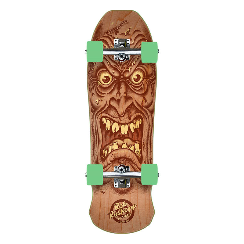 Santa Cruz Roskopp Face 9.5i" x 31" Shaped Cruiser Complete Skateboard (Dylans Special)