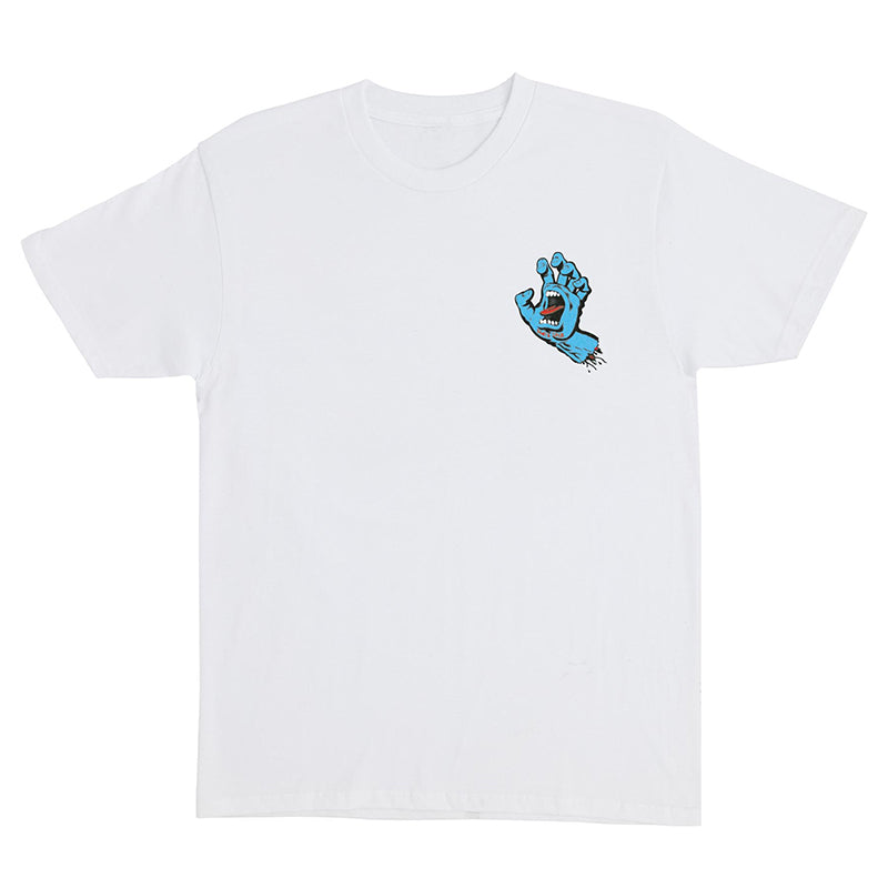 Santa Cruz Mens Screaming Hand White Short Sleeve  Heavyweight T-Shirts