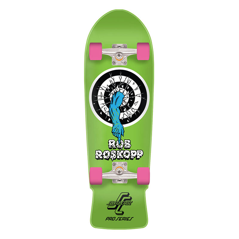 Santa Cruz Roskopp One 10.0" x 31.4" Shaped Cruiser Complete Skateboard (Dylans Special)