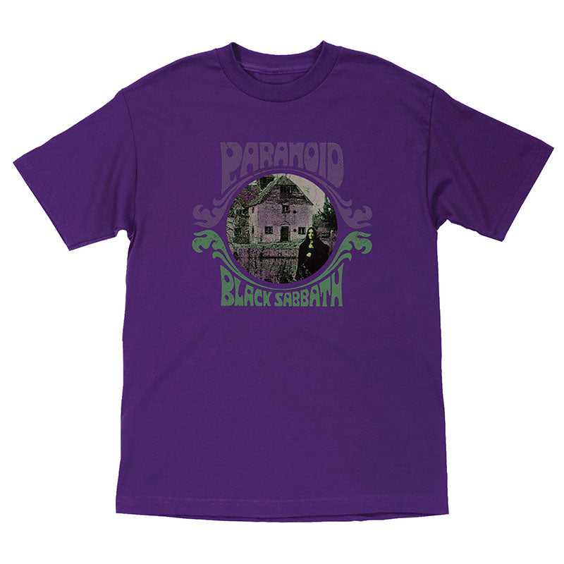 OJ Wheels Black Sabbath Paranoid Witch S/S Heavyweight Purple Mens T-Shirts