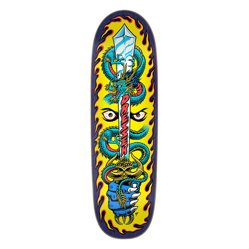 Santa Cruz 9.25" x 31.95" Dressen Sword Pro Shaped Skateboard Decks (Dropping May '26)