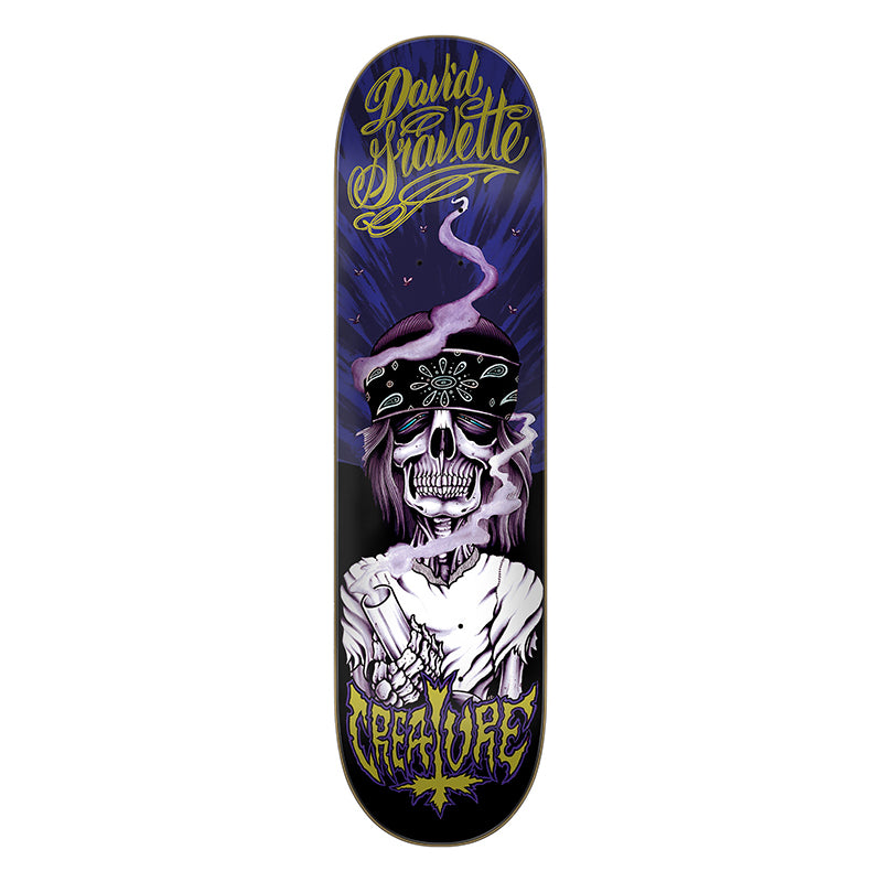 Creature 8.3" x 32.2" Gravette Hippie Skull 20th Pro Skateboard Deck