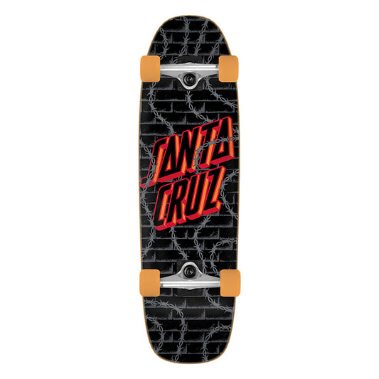 Santa Cruz 8.4" x 29.4" Big Strip Barbwire Street Cruiser Complete Skateboard