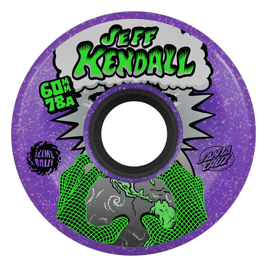 Slime Balls 60mm 78a Kendall End of the World Reissue OG Slime Purple Skateboard Wheels 4pk