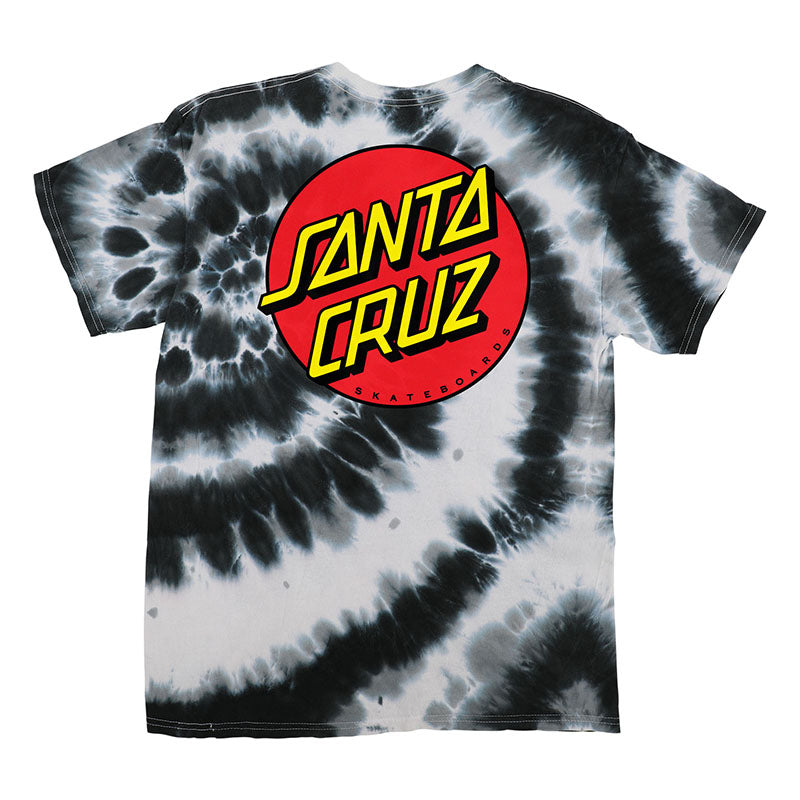 Classic Dot Short Sleeve Swirl Black T-Shirt Mens