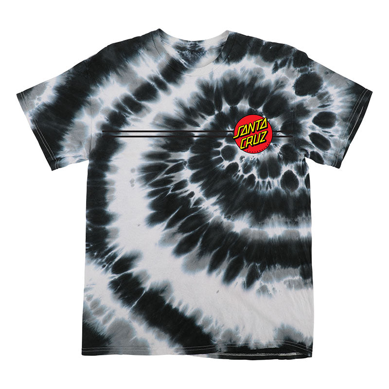 Classic Dot Short Sleeve Swirl Black T-Shirt Mens