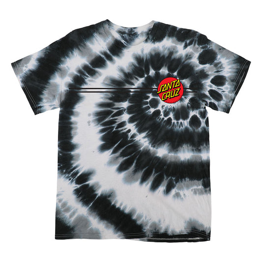 Classic Dot Short Sleeve Swirl Black T-Shirt Mens