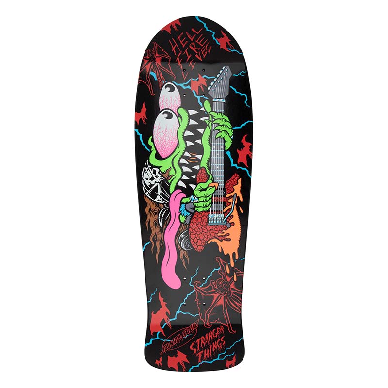 Santa Cruz Stranger Things Meek Slasher Eddie 10.1" x 31.13"  (Signed) Skateboard Decks