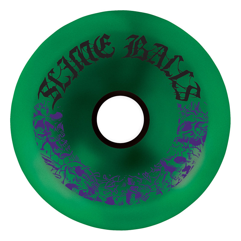 Slime Balls 80mm 78a Mega Balls Metallic Green Skateboard Wheels 4pk