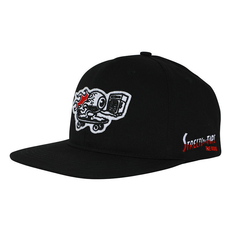 Santa Cruz Presents Snapback Structured Hat Black OS Unisex