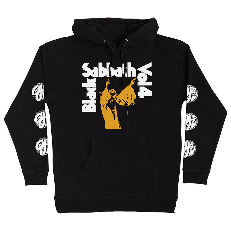 OJ Wheels Black Sabbath Vol 4 P/O Hooded Heavyweight Sweatshirt Black Mens