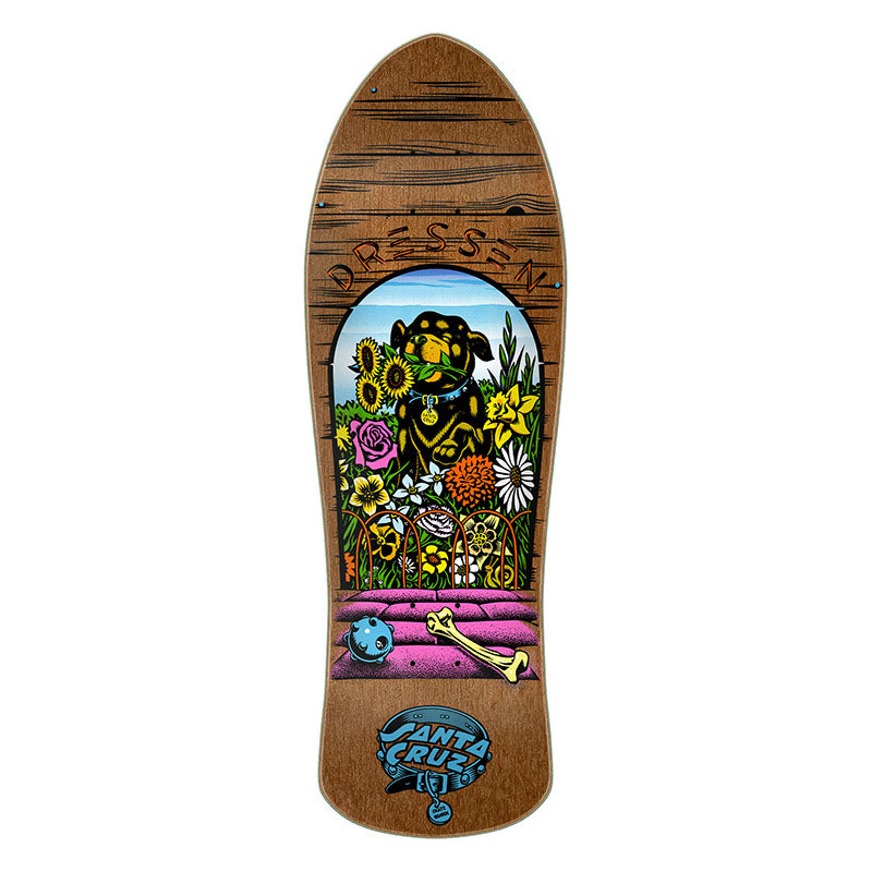 Santa Cruz 9.5" x 29.44" Dressen Pup Reissue Skateboard Deck (Start Ship 02/24/2027)