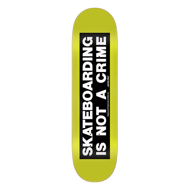 Santa Cruz 8.25" x 31.8" Crime Birch Skateboard Decks