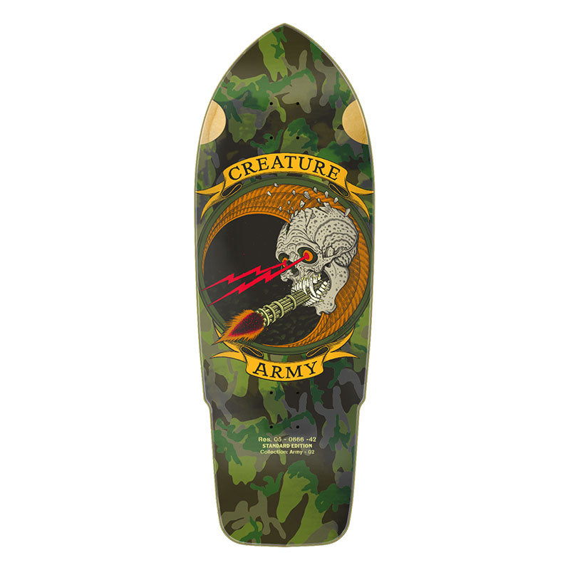 Creature	10.27" x 30.0" Army II Pig  Skateboard Decks (Ship Date 05/24/27)
