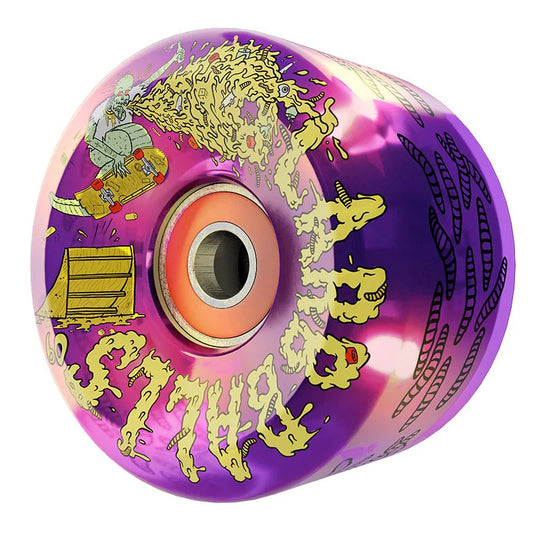 Slime Balls 60mm 78a Sam Hitz Light Ups OG Slime Purple Skateboard Wheels 4pk