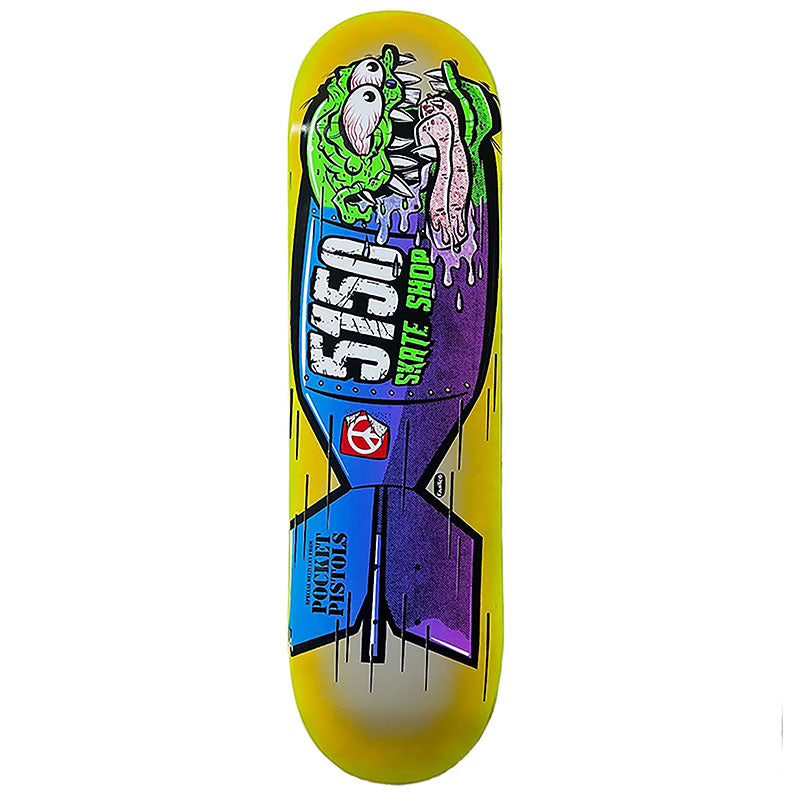 Pocket Pistols x 5150 Skate Shop Collab 8.25" Skateboard Deck B-1