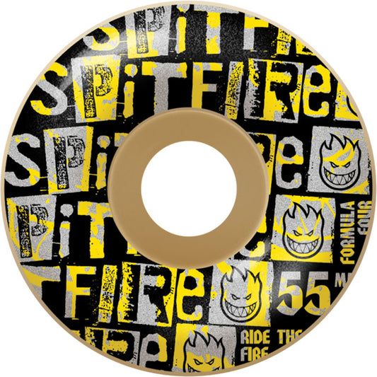Spitfire  55mm 99a F4 RADIAL RANSOM NAT Skateboard Wheels 4pk