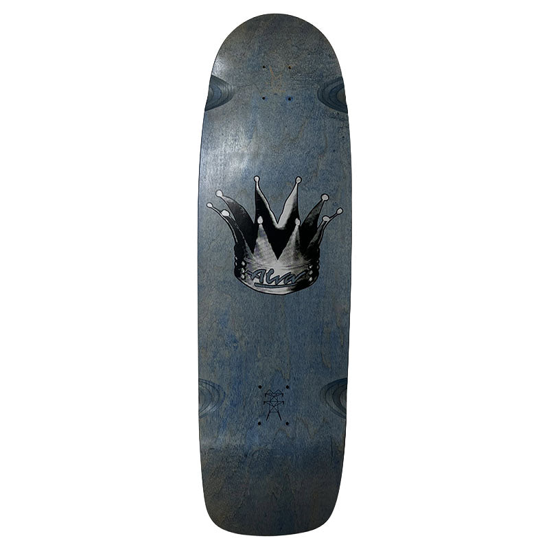 Alva Skateboards 9.5" Hyperkick Crown Blue Stain Skateboard Deck